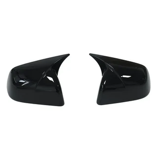백미러케이스 2025 테슬라 모형 Y 주니퍼용 차량 리어뷰 사이드 미러 커버 윙 캡 도어 외부 쉘 접착 ABS, 01 Gloss Black