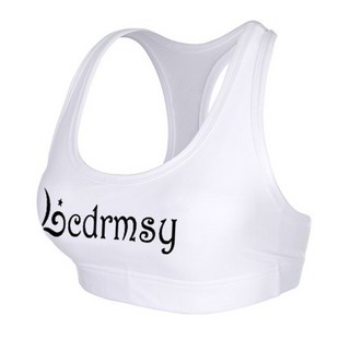 長袖速乾水母衣 潛水衝浪衣 防曬係數50, 白色印字運動內衣,L