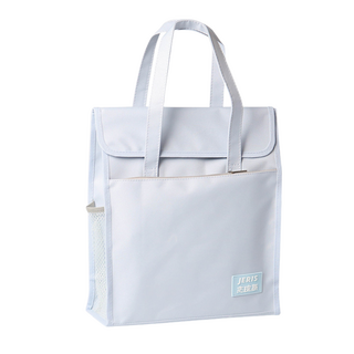 莫蘭迪色系防水牛津布補習袋/手提袋, 粉藍