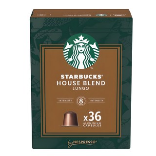 스타벅스 네스프레소 하우스 블렌드 룽고 빅팩 캡슐커피 206g, 5.7g, 36개입, 1개