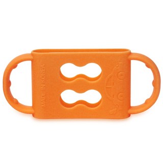 하이비 실리콘 바나나 젖병손잡이, 오렌지, 1개