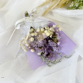 【森林海】迷你永生花束附提袋：教師節/畢業/情人節禮物首選，拍照道具, B08, 1個