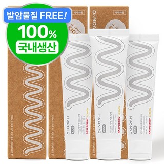 닥터노아 불소 유아 아기 치약 라즈베리 레몬향, 60g, 3개