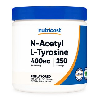 뉴트리코스트 N-Acetyl L-Tyrosine 400mg Unflavored, 1개, 100g
