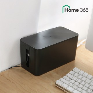 홈365 멀티탭 정리함 6구 5구 3구 대형 중형 소형 / 우드 원목 덮개 콘센트 케이블 전선정리, 블랙, 소형(3구) 정리함, 1개