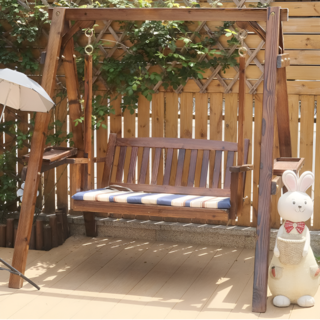 데일리가든 야외 그네 의자 흔들의자 정원그네 스윙체어 펜션 카페 그네, 지붕 없음(방석 포함)