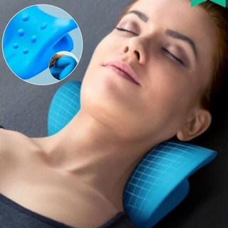 목 베개 마사지 경추 요가 휴식 편안한 목통증 지압 목보호, 상세페이지 참조