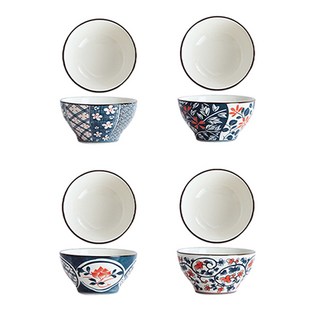 일본식 밥그릇 국그릇 4P/6P세트, 6P, 12cm*5.3cm 4.75인치, 6개