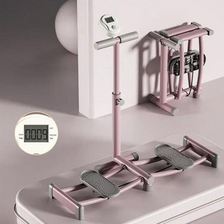 골반운동 스키 기계 골반 바닥 트레이너 난로 파이프 유물 운동 허벅지 내부 근육 산후 숙녀 클립 다리 기계 피트니스, 카운팅-핑크(3단 팔걸이), 1개