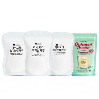 아이보리 초기가루 4종세트 (초기1단계쌀가루 / 고운입자), 1개