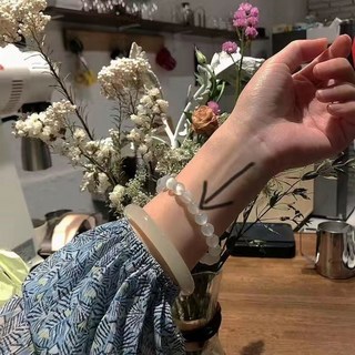 好物推薦 送禮精選＆煙晚冰種手鐲中國風手環高顏值可水洗超仙新中式輕奢首飾品高級女