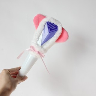 choyur 응원봉 귀여운 동물 귀 액세서리 팬 용품 아이돌 콘서트 BJJ001, 램프 세트(램프 제외), 흰 고양이