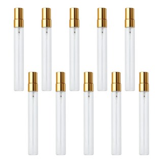 27리빙 간편한 충전 휴대용 향수 공병, 투명 골드 15ml, 20개