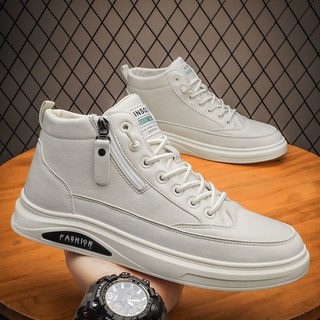 크레스티 남성 지퍼 키높이 스니커즈 생활방수 운동화