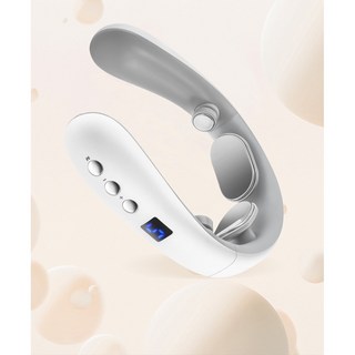 탑퀄리티 스마트 지능형 목 마사지기 경추 저주파 펄스, 화이트, 1개