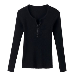 新竹出貨 秋冬人手一件 韓系V領修身打底衫（8colors）