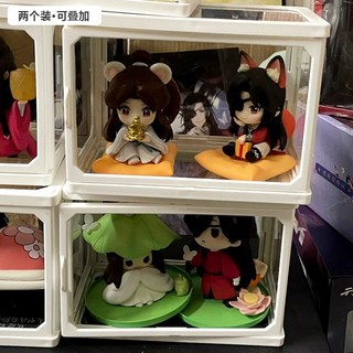 天官賜福 謝憐花城 相遇盒蛋 盲盒 手辦 展示盒 可疊加, 1個, 盒蛋天官盲盒展示盒-2個可疊加