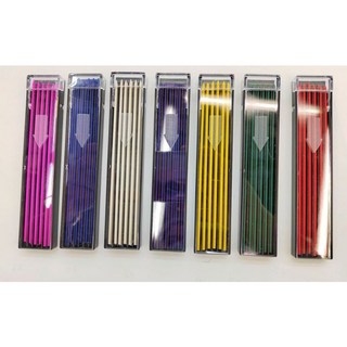 2.0工程筆筆芯 建築用 記號用 繪圖用 各種2.0 工程筆 自動筆筆芯 木工筆, 長12色(9公分)- 各1隻, 1個, 長12色(9公分)- 各1隻