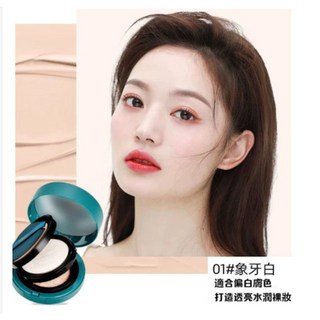 小紅書熱銷 卡卡西雙層氣墊粉餅二閤一粉底液，持久定妝、控油遮瑕，打造無瑕美肌, 01#象牙白, 1個