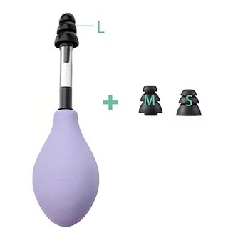 Grippopso 귀 압력 도구 장력 감소 다채로운 귀 압력 도구 두통을위한 휴대용 실리콘 내부, [04] Purple, 1개