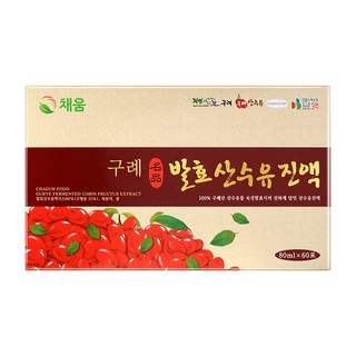 채움웰 구례 발효 산수유진액 산수유즙, 80ml, 60개