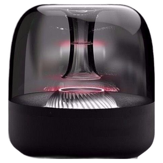 BIG DIAMOND 智能LED藍牙音箱 6D環繞重低音 炫彩LED燈光 無線便攜迷你音響, 黑色, 3122