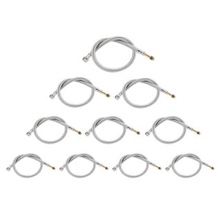 61cm(24인치) 욕실 주방 수도꼭지 커넥터 브레이드 스테인리스 스틸 공급 호스 1cm(3/8인치) 암 압축 스레드 x M10 수 10개_138633, 24Inch_138633