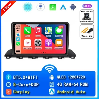 안드로이드 15 카플레이 카 라디오 현대 HB20 네비게이션 GPS 멀티미디어 와이파이+4G 스테레오 360 BT DSP, 09 4G-64G CAM