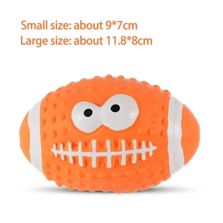 강아지 삑삑이 고무 장난감 라텍스 씹는 소리 동물 방지 공 소형 대형견용 애완용품, 02 S