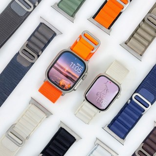 [잇츠마이픽] 엔터콘 애플워치 알파인 루프 스포츠 밴드 스트랩 10 9 울트라 2 8 7 SE 2 호환