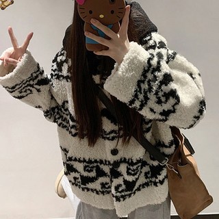 가을 겨울 여자 플리스 숏 자켓 여성 고급스러운 양털 두꺼운 짧은 코트 LCL