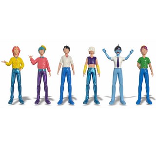 獵魔女團老虎明星手辦系列 遊戲公仔玩偶模型 桌面擺件, 1個, G558171獵魔女團2代6款：袋裝(122g)