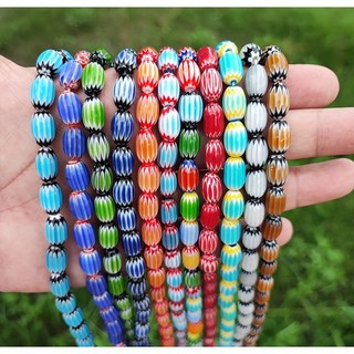 【非織不可】琉璃珠/雪佛蘭琉璃珠/尼泊爾珠/碎花琉璃珠/串珠DIY手工藝材料/原住民材料, 3,1條(約30顆), 1個