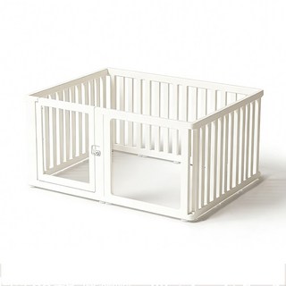 확장형 강아지 울타리 애견펜스 세트, 1개, 화이트