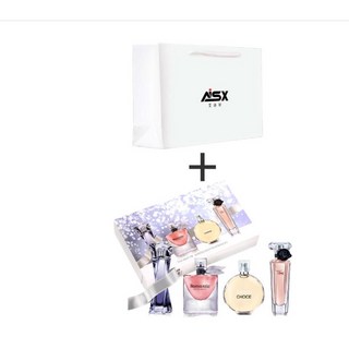 璀璨女士香水禮盒 清新持久留香花果香調 約會浪漫邂逅 送禮 生日禮物 情人節禮物, 1個, 四件套禮盒+手提袋
