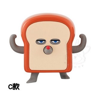 BANDAI 轉蛋 扭蛋 麵包小偷扭蛋公仔 全4款, 1個, C款/強壯姿勢21A16