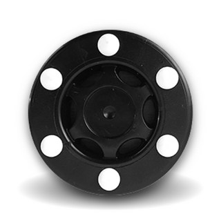 NORDITION 陸上曲棍球 - 台灣製 滑輪 滑冰 冰球 直排輪 曲棍球餅 牙齒球 體育 運動 外銷品質, 黑色, 1個