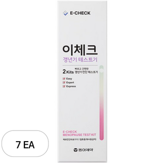 동아제약 이체크 갱년기 테스트기, 2개입, 7개