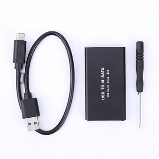 미니 SSD 케이스 mSATA 사타-USB 3.1 하드 드라이브 mSATA 사타 USB 3.0 어댑터 30*30/50 디스크용 외장 솔, 01 mSATA 사타 to USB3.1, 01 usb3.1    type-c