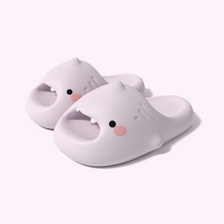 萌萌小鯊魚拖鞋 兒童款 學步鞋 寶寶鞋 小朋友拖鞋 淺紫色 EVA材質