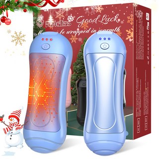 전기 손난로 HEYSTOP 양면 발열 자석식 휴대용 손난로 10000mAh, 푸른 색, HW01