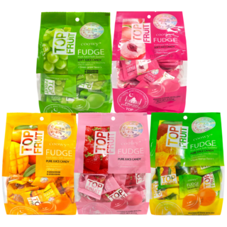 COOWY 쿠위 탑젤리 5종 망고+딸기+애플망고+청포도+복숭아 320g 젤리, 320g × 5개, 5개