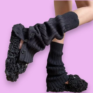 아비토브랜드 버튼 레그워머 골지니트 도톰 발토시 종아리커버 어그코디 남녀공용