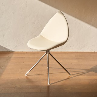 센소 가죽의자 오타와 물방울 디자인 식탁의자, 1개, 화이트