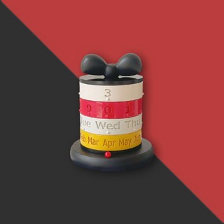 회전식 유니크 만년 달력 카페 가정 원룸 자취 인테리어 귀여운 포인트 탁상용 소품 3컬러, 블랙