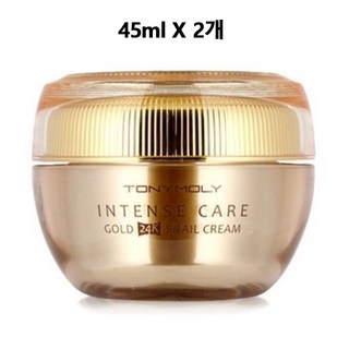 토니모리 인텐스케어 골드 스네일크림 탄력+주름+미백+재생+생기를"찾아주는 앰플 영양크림, 45ml, 2개