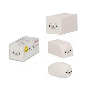 可愛海豹造型橡皮擦, 白色, 1個