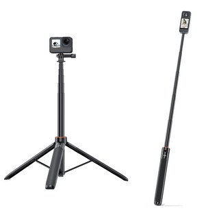 140cm 액션캠 삼각대 연장봉 셀카봉 DJI OSMO 360/ACTION 5 PRO/Pocket 3/INSTA360 X5 X4/GOPRO 13 카메라 vlog 촬영 액세서리 적용, 1개, 삼각가
