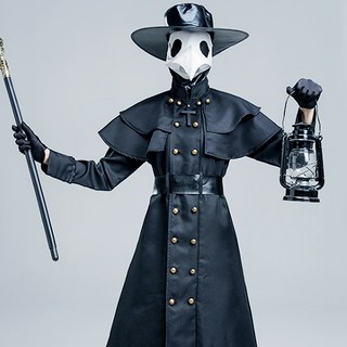 23 할로윈 성인 코스튬 의상, 36_[9D] 메디코 델라 흑사병 가면 의상 (여성용), 1개