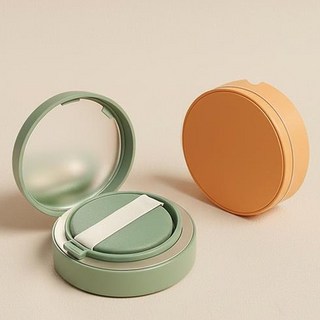 휴무드 메쉬 스펀지 에어 쿠션 케이스 공병, 1개, 그린(스펀지)